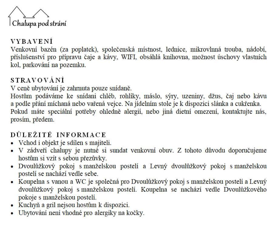 Chalupa Pod Strani Teleci Luaran gambar